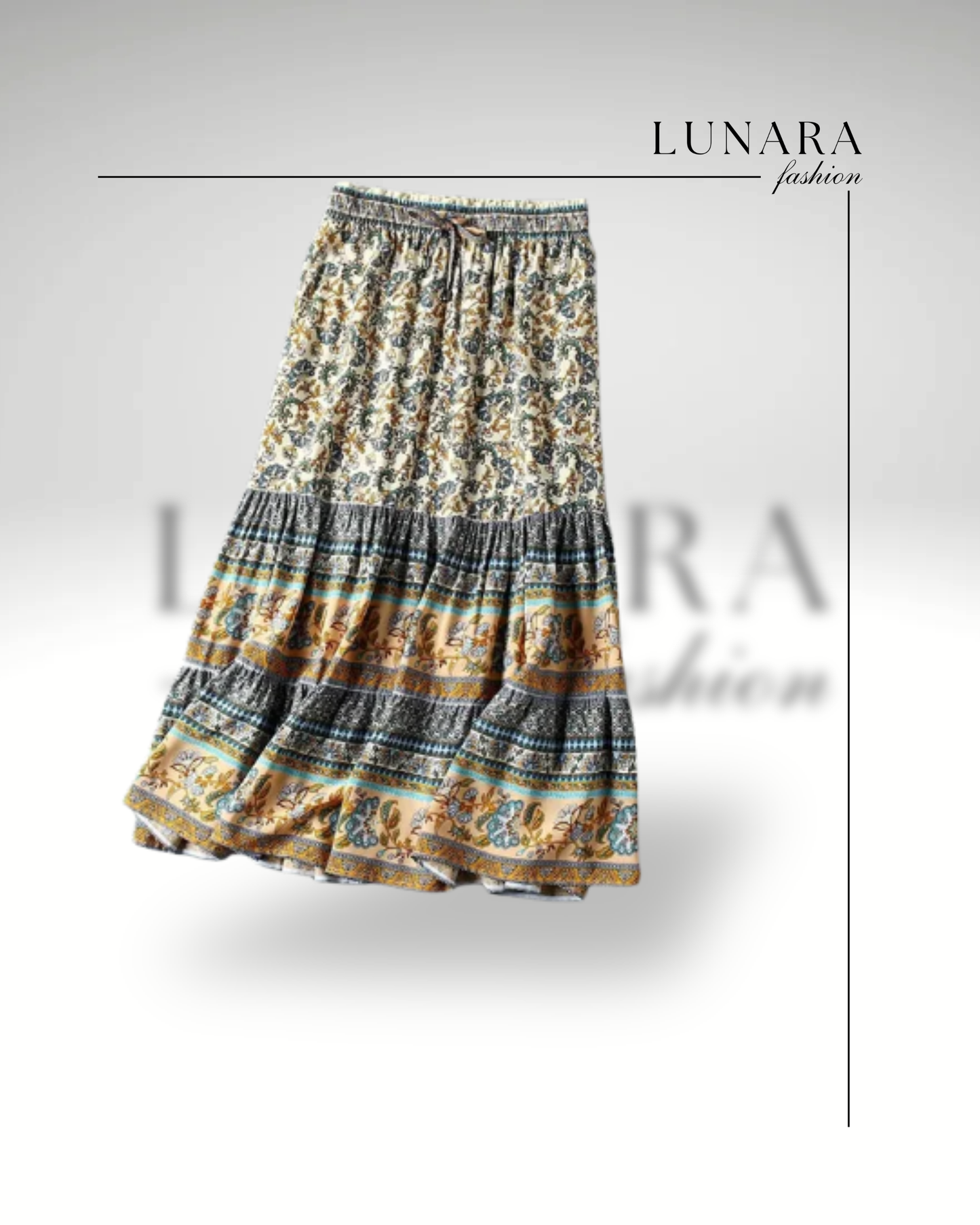 Printed Bohemian Skirt