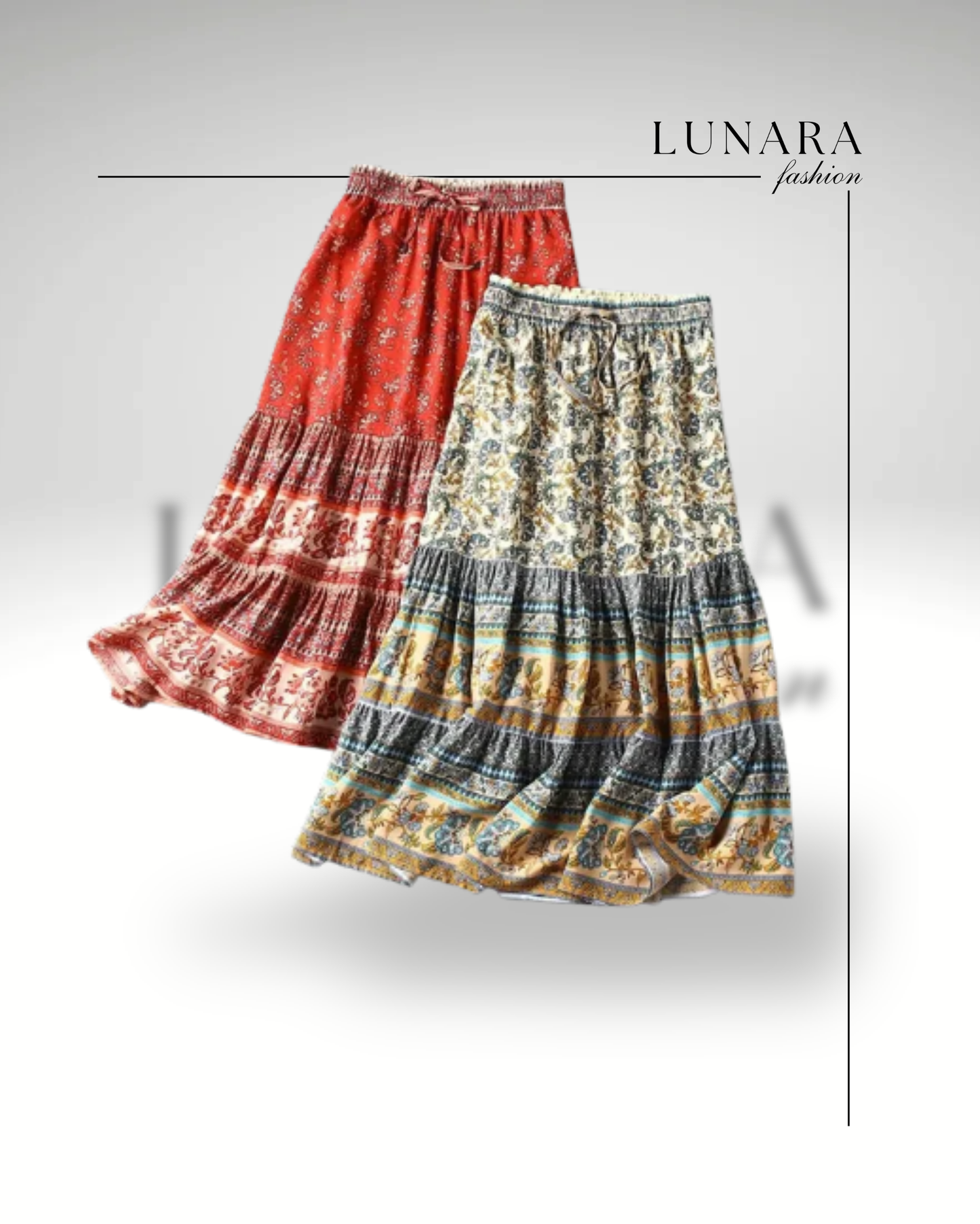 Printed Bohemian Skirt