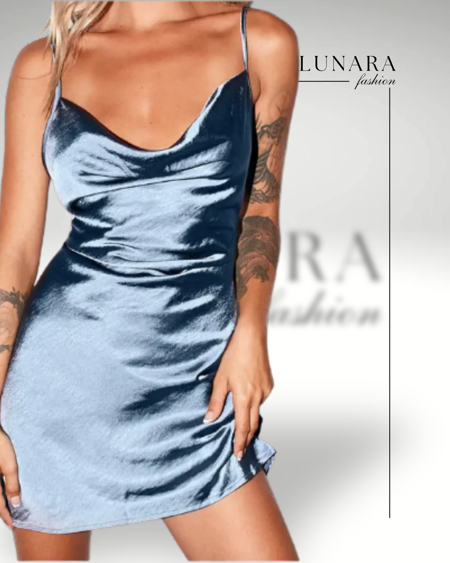 Satin Mini Dress