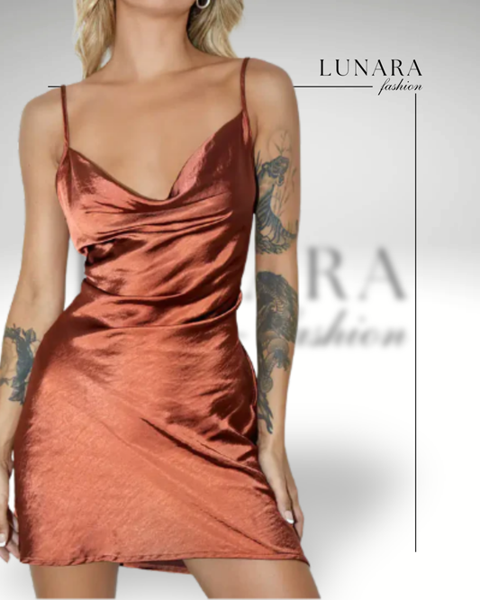 Satin Mini Dress